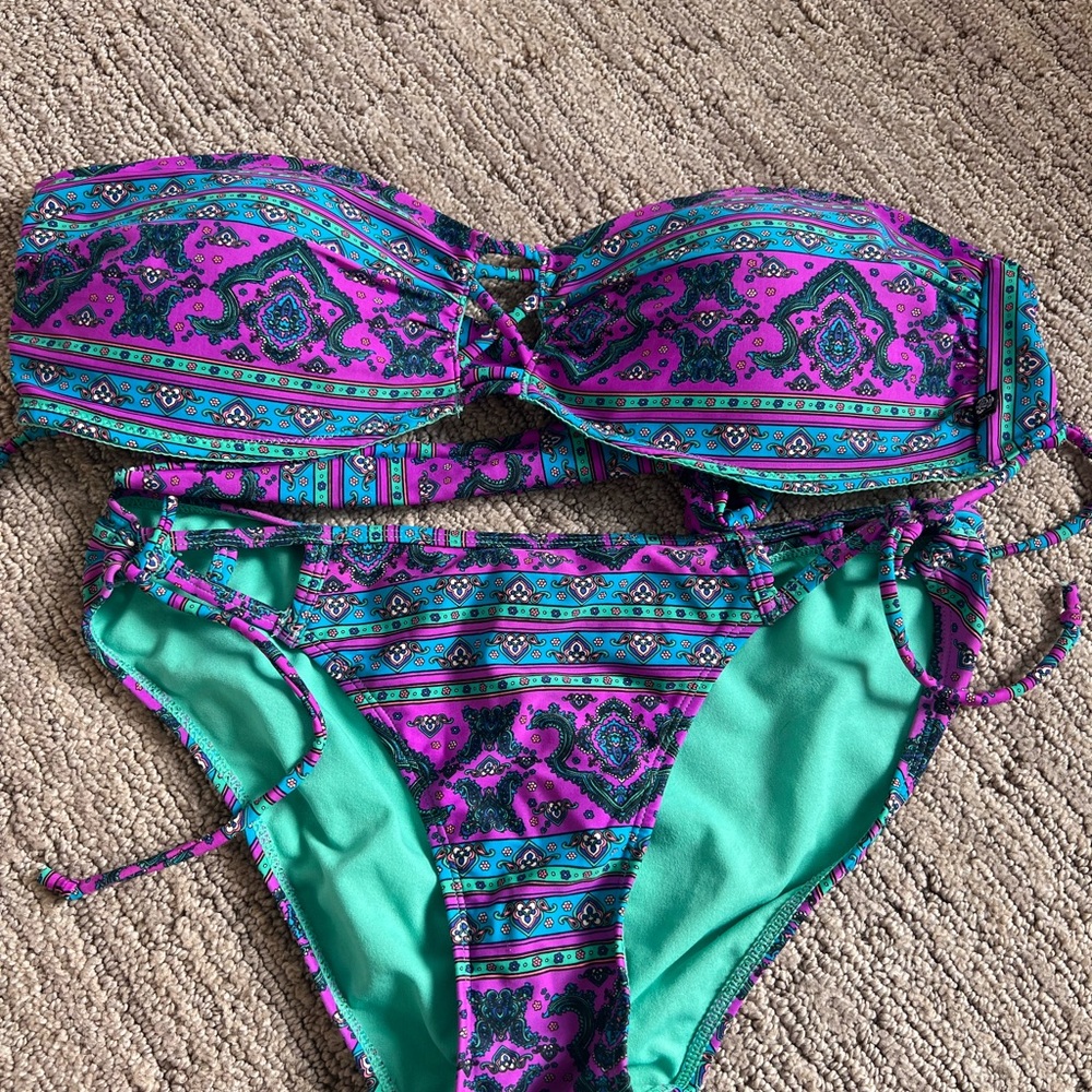 La vie en rose aqua bikini